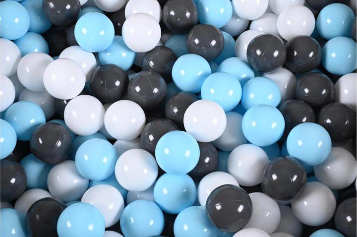 Immagine prodotto Knorrtoys Bällebad soft - "Grey" - 300 balls creme/grey/lightblue (ca. 6cm Durchmesser)