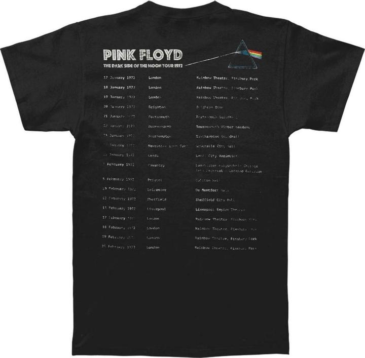 Produktbild Music Brand Dark Side of the Moon 1972 Tour TShirt (L)