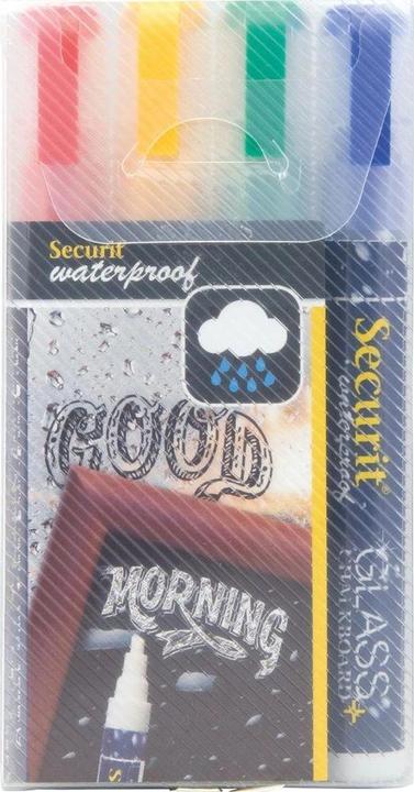 Produktbild Securit Kreidestift (Gelb, Blau, Grün, Rot, 6 mm, 4 x)