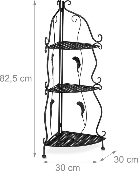 Actual product image Relaxdays Corner shelf (30 x 30 x 82.5 cm)
