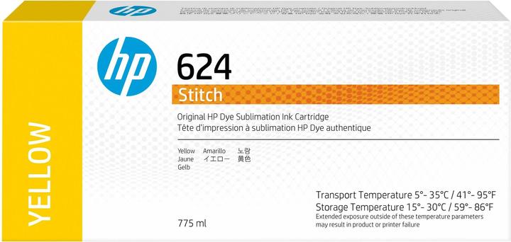 Actual product image HP 624 - 775 ml - yellow - original - ink cartridge (Y)