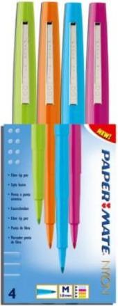 Image du produit Paper Mate Feutre Flair M Etui de 4 HG/M/O/T (4 x)
