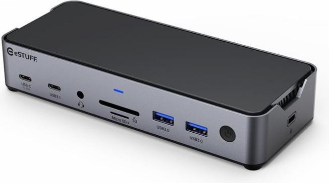 Image du produit eSTUFF Triple USB-C Docking Station (USB-C, 3 Ports)