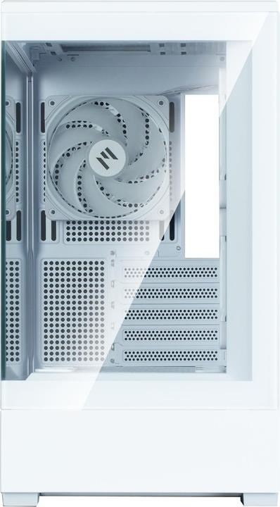 Actual product image Zalman GHE P30 V2 micro-ATX case Tempered Glass Panoramic View - White (mATX)