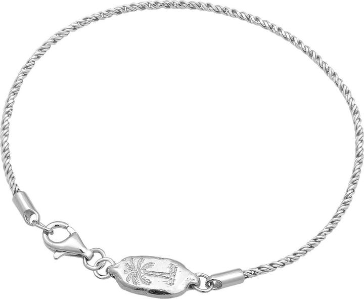 Haze & Glory Armband Herren Kordelkette - Paradise 925 Silber oxidiert (23 cm, 925er Sterling Silber)