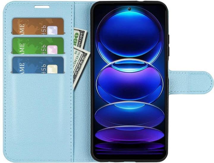 Actual product image Cover-Discount Xiaomi Poco X5 - Leather Case Cover blue (Xiaomi Poco X5, Xiaomi Redmi Note 12 5G)