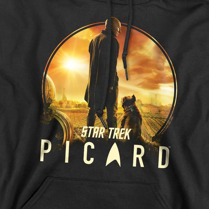 Immagine prodotto Star Trek: Picard A Man and His Dog Felpa con Cappuccio Uomo (XL)