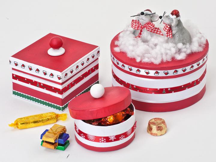 Immagine prodotto VBS Scatole di cartone XXL "Round", bianche, set da 12 (Scatola da regalo, 12 x)