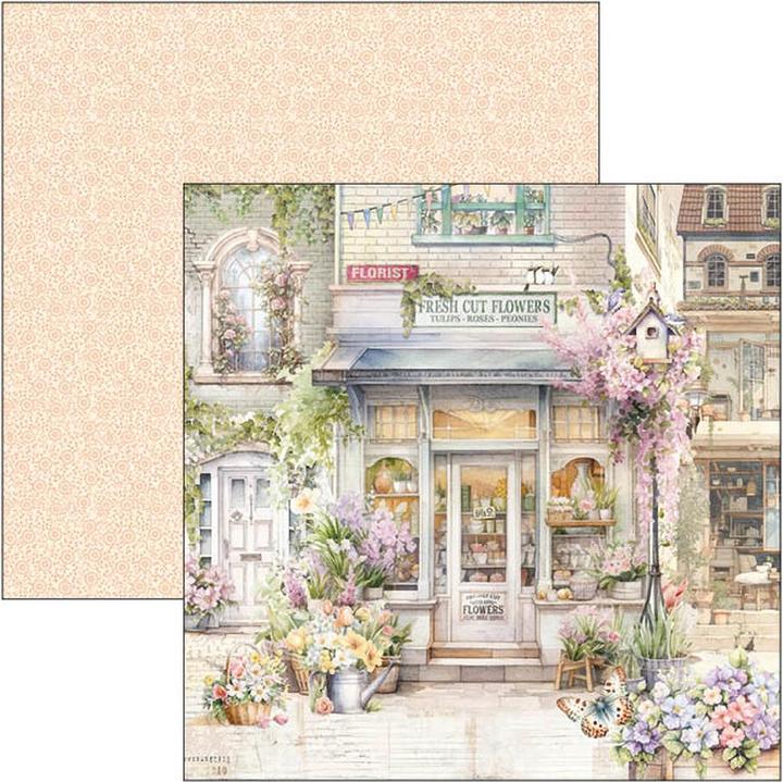 Actual product image Ciao Bella Scrapbook paper "Flower Shop", 12 sheets, 30.5 x 30.5 cm (190 g/m², 12 x)