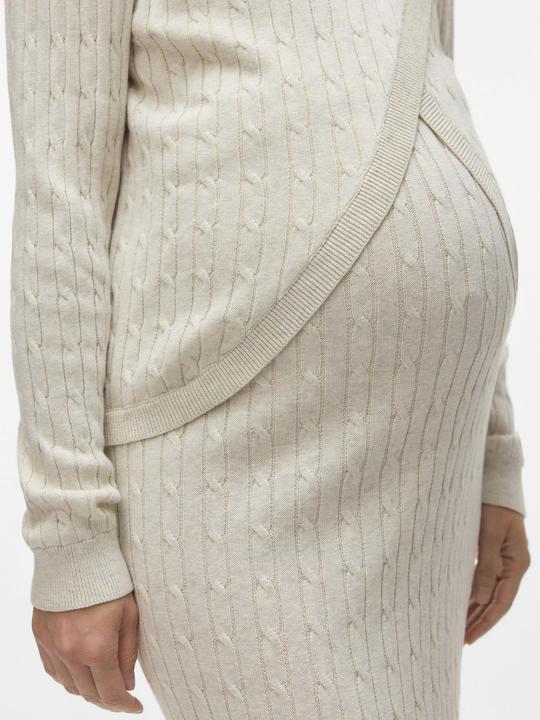 Actual product image Mamalicious Normal geschnitten Rundhals Gerippte Ärmelbündchen Strickoberteil Gestricktes Oberteil