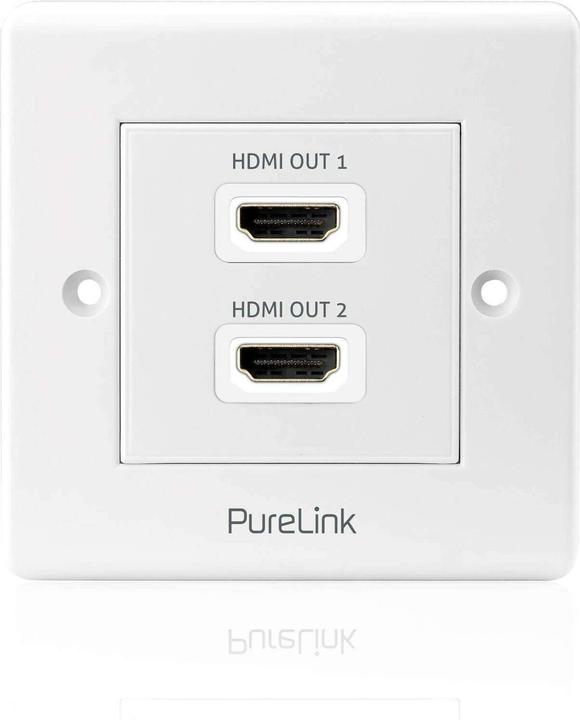 Actual product image Purelink PureInstall HDMI wall box 2 compartment