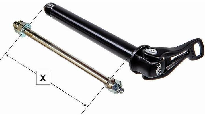 Actual product image FollowMe Thru axle adapter M12x1.75 length 174mm