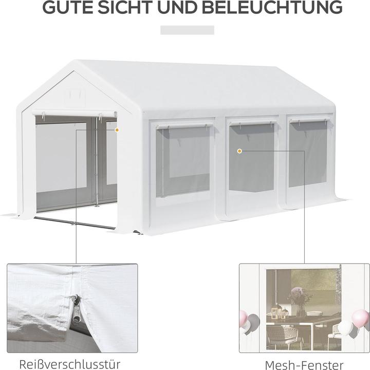 Produktbild Outsunny Partyzelt mit abnehmbaren Seitenwänden (595 cm, 295 cm)