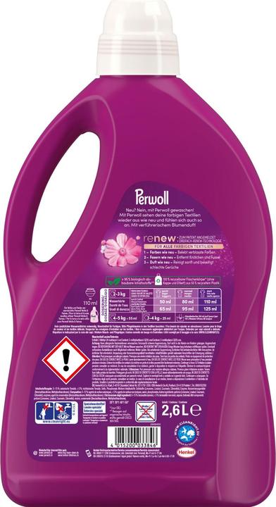 Produktbild Perwoll Renew Flüssig Color Blütenrausch (52 Waschgänge, Flüssigwaschmittel)