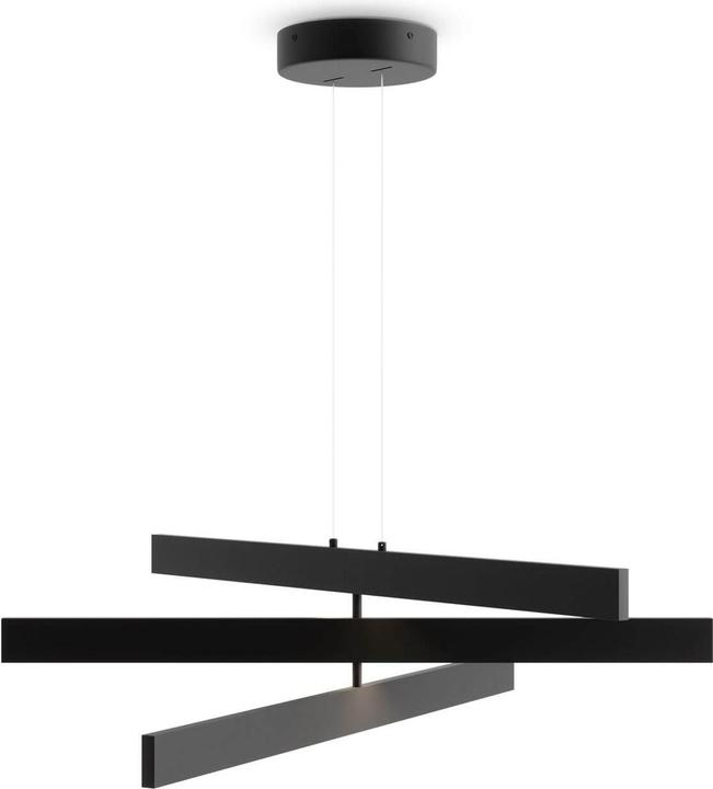 Produktbild Maytoni Origami LED Pendelleuchte, Hängeleuchte 3x 46W Schwarz Neutralweiss