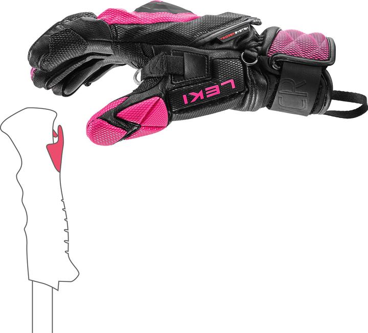 Actual product image Leki Venom SL 3D Black/Pink (7.5)
