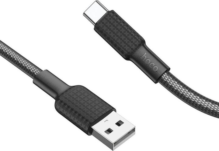 Immagine prodotto Partner Telecom Hoco - Data Cable Jaeger (X69) - USB-A to USB Type-C, 3A, 1m - Black / White (1 m, USB 3.0, 18 W)