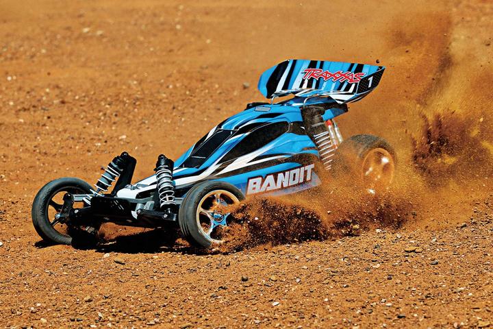 Image du produit Traxxas Bandit Bleu Buggy Rtr Sans Batterie/Chargeur 1/10 2wd Buggy Brushed (RTR Prêt à fonctionner)