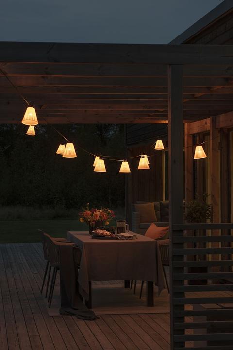 Produktbild Konstsmide LED Biergartenkette 10 flg BasisSet (20 m)