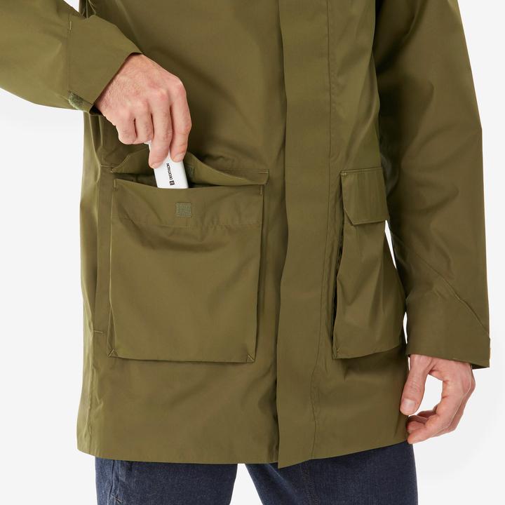 Actual product image Quechua Wanderjacke Herren lang - NH500 olivengrün (M)