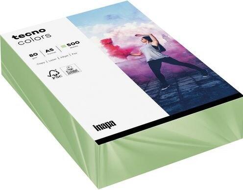 Produktbild Inapa tecno Kopierpapier colors mittelgrün DIN A5 80 g/qm 500 Blatt (80 g/m², 500 x, A5)