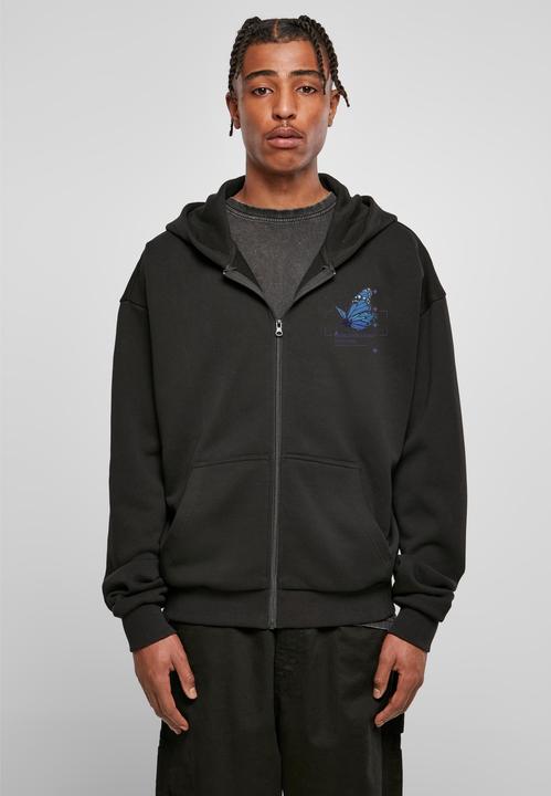 Immagine prodotto Mister Tee Felpa con cappuccio con zip oversize Grid Head Butterfly - 131379 (XXL)
