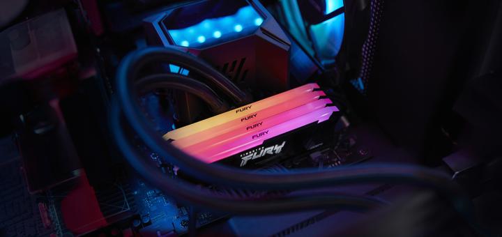 Actual product image Kingston Fury Beast (2 x 8GB, 3200 MHz, DDR4-RAM, DIMM)