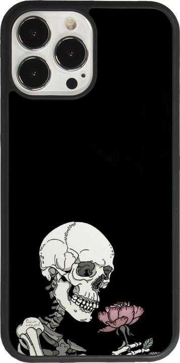 Actual product image PhoneLook Coque Silicone rigide noir Halloween 2023 rose and skeleton (Apple iPhone 13 Pro Max)