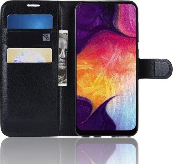 Produktbild MU Classic Litchi Leder Bookcover Series (Samsung Galaxy A30s, Samsung Galaxy A50, Samsung Galaxy A50s)