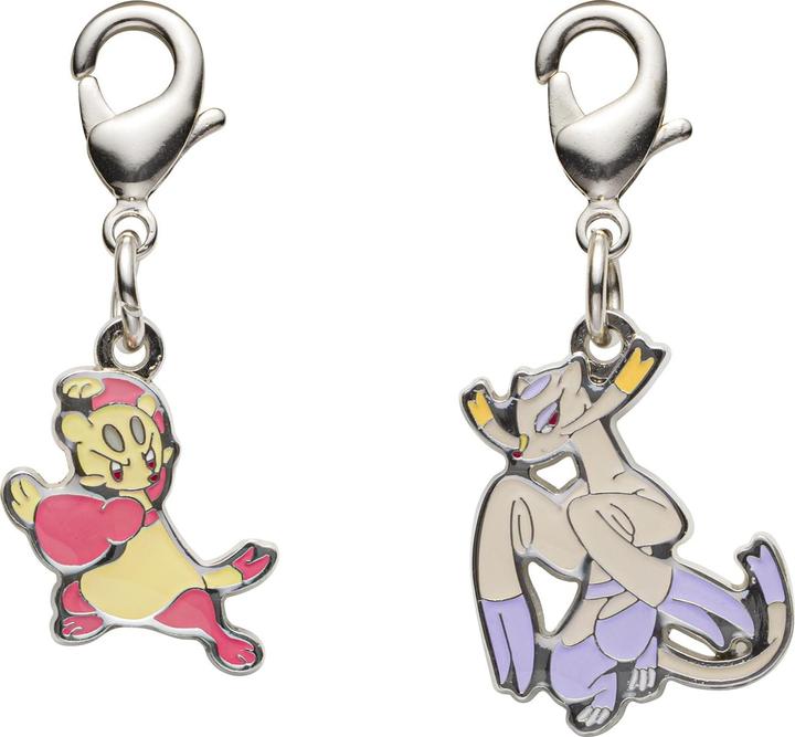 Pokémon Pokemon Center - Mienfoo, Mienshao Schlüsselanhänger - 2 Stück
