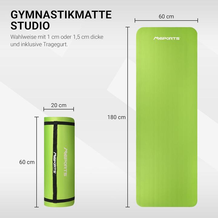 Produktbild Msports Gymnastik- und Yogamatte (15 mm)