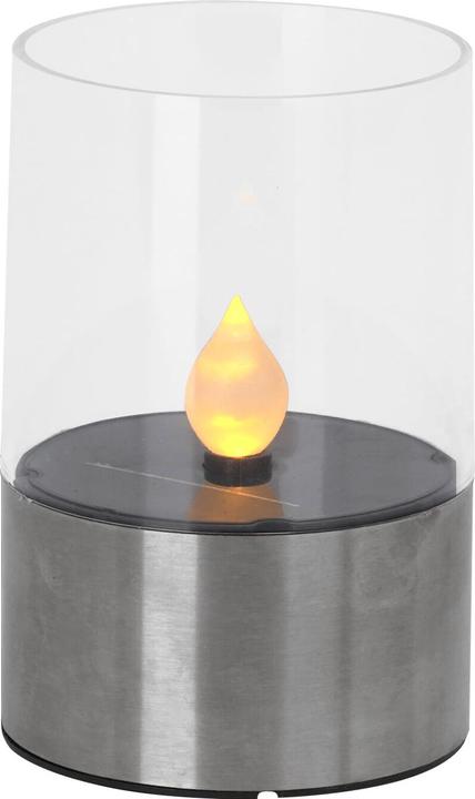 Produktbild H & S Collection Solar-Kerzenleuchte mit Edelstahl-Sockel, Ø 7,5 cm (IP44)
