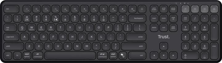 Image du produit Trust Vaiya Clavier sans fil multi-appareils - Noir FR (DE, Sans fil)