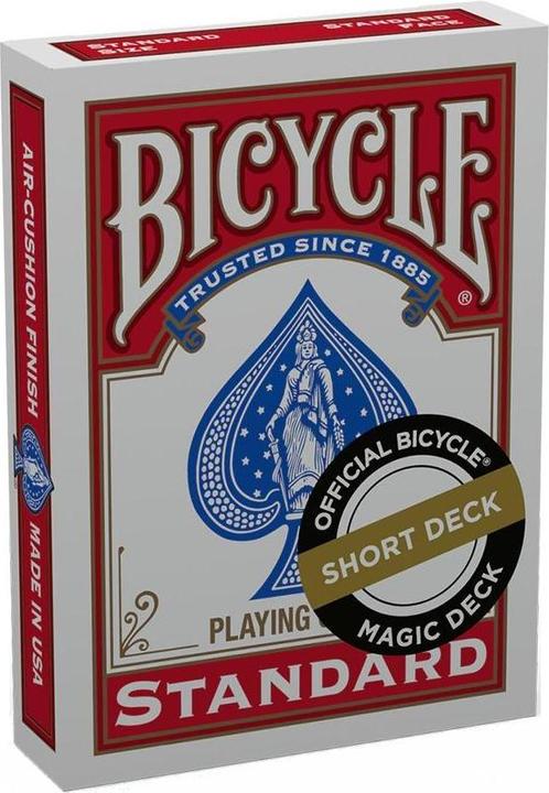 Actual product image Bicycle Short Deck Red Back (English)