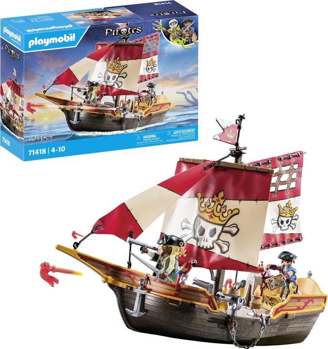 Immagine prodotto Playmobil Piccola nave pirata (71418, Pirati Playmobil)
