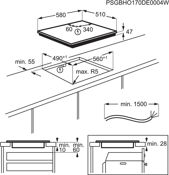 Actual product image Electrolux GK58TSO