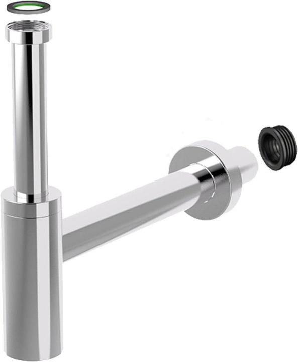 Diaqua Lavabosiphon Profi-Line 1 1/4 x Ø 40 mm, Verchromt (Flaschensiphon, 1 1/4")