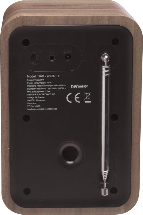 Actual product image Denver DAB-48 (FM, DAB, Bluetooth)