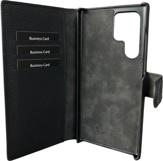 Image du produit Mike Galeli Book-Cover cuir véritable Joss black (Samsung Galaxy S24 Ultra)