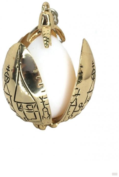 Immagine prodotto Noble Collection Ciondolo di Harry Potter con catena L'uovo d'oro (Petali di fiori placcati in oro 24 carati)