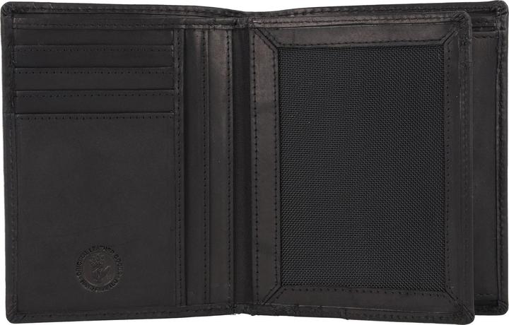 Immagine prodotto Greenburry Portafoglio nero puro in pelle con protezione RFID 10,5 cm