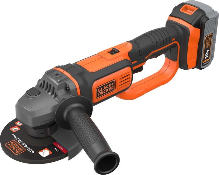 Black & Decker Meuleuse d'angle sans fil BCG720M1 (125 mm)