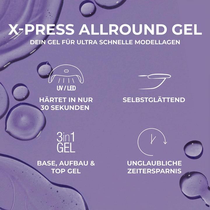 Produktbild Juliana Nails X-press Allround Gel - 30 Sec. - Cover Nude (Nude-Rosa, UV-Gel Lack)