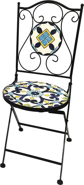 Produktbild Mojawo Mosaik Sitzgarnitur Set 3-teilig Sitzgruppe Gartenmöbel Tisch Stühle (61 cm)