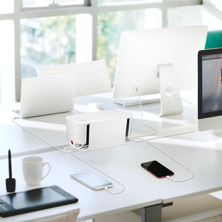 Produktbild LogiLink Kabelbox-Set mit Steckdosenleiste