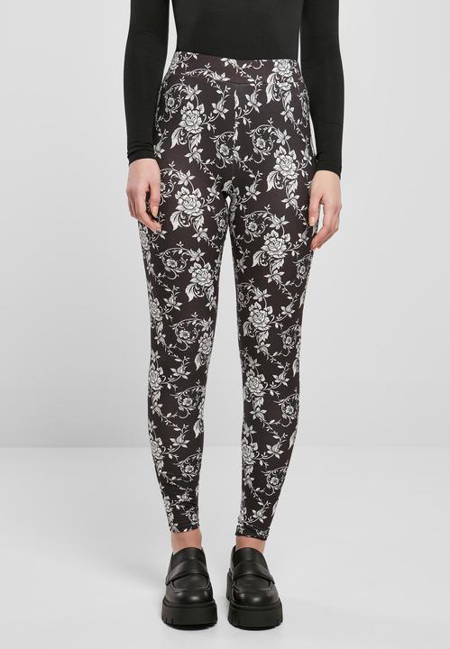 Actual product image Urban Classics Ladies Soft AOP Leggings (XS)