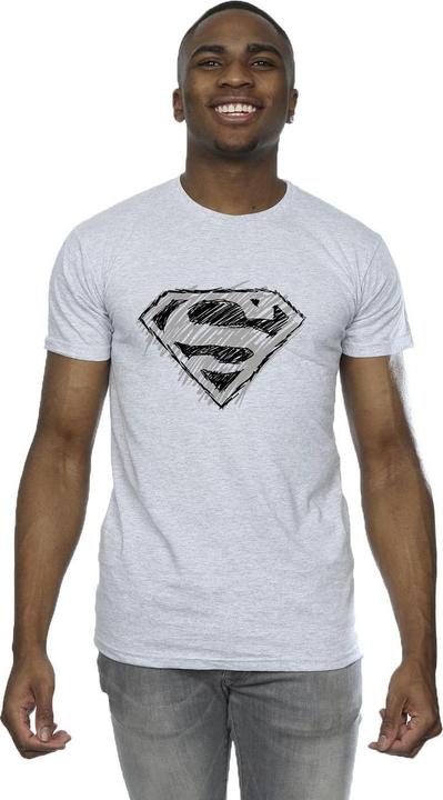 Immagine prodotto Superman Logo Sketch Maglietta Uomo (L)