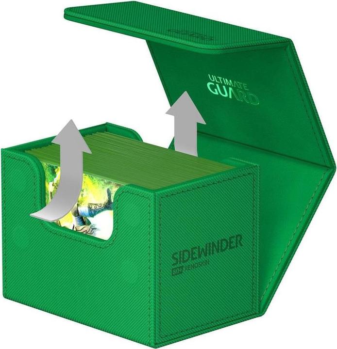 Produktbild Ultimate Guard Kartenbox XenoSkin Sidewinder Monocolor 80+ Grün