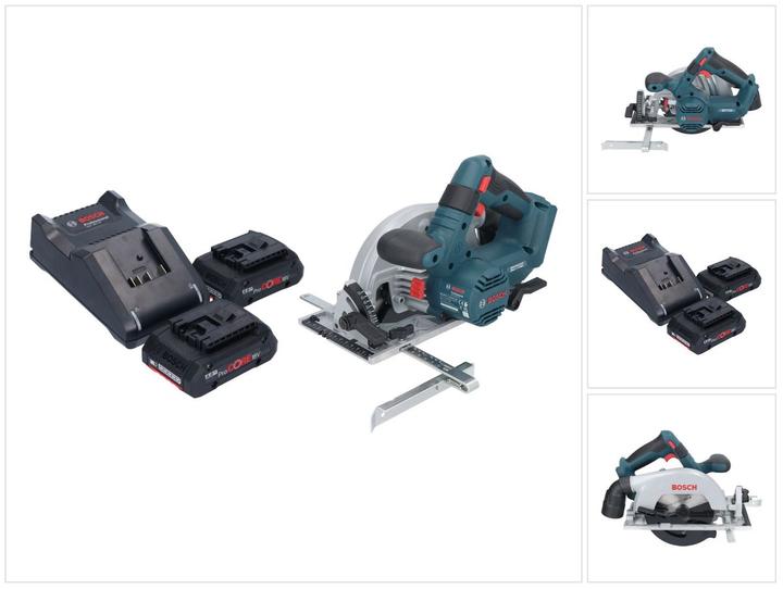 Produktbild Bosch Professional Bosch GKS 18V-57-2 Professional Akku Handkreissäge 18 V 165 mm Brushless + 2x ProCORE Akku 4,0 Ah +