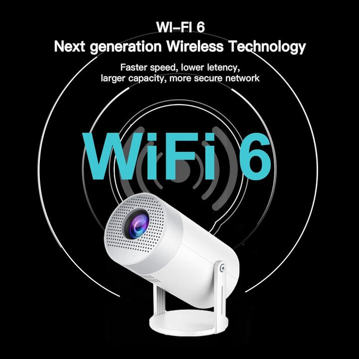Immagine prodotto PhoneLook Proiettore Multimedia HG50 LED HD per home cinema con screen mirroring (Android 12, WiFi 6) (HD, 300 lm)